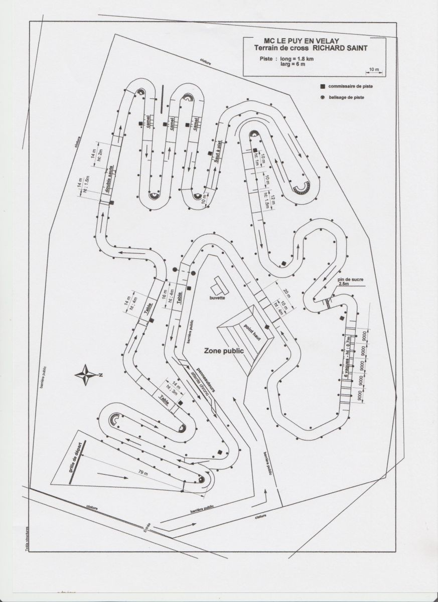 Plan du Circuit Richard Sainct